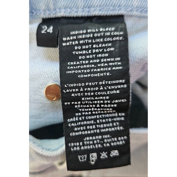 J BRAND Womens Joan Jeans 24 High Rise Elara Light Wash Exposed Button Fly Crop - Picture 12 of 12